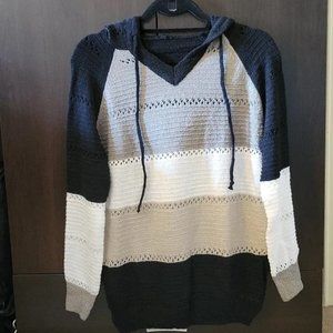 Knit Sweater Hoodie